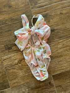Castle Rose Floral Swimsuit- 9-12 Months