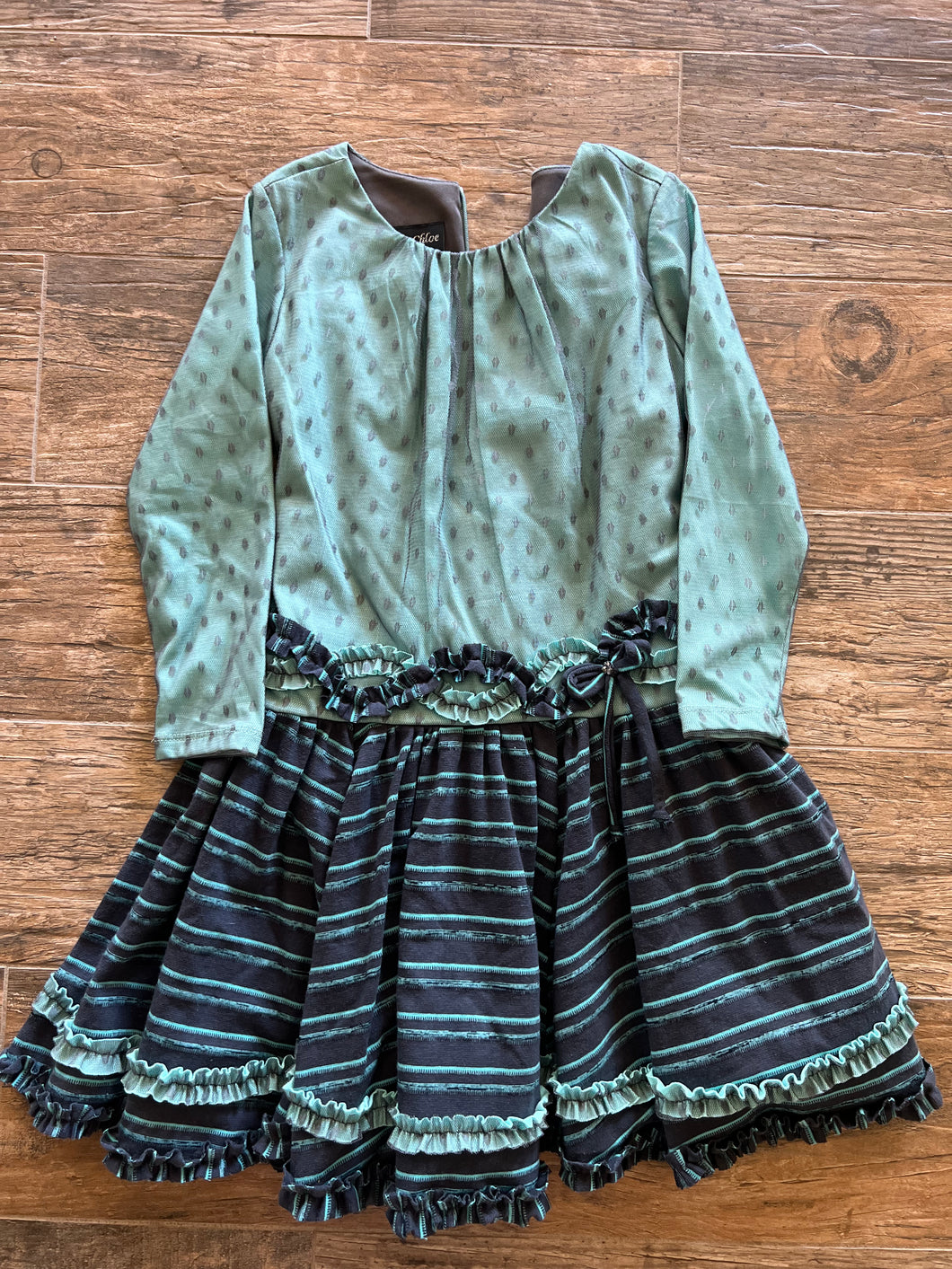 Isobella & Chloe Navy & Turquoise Dress