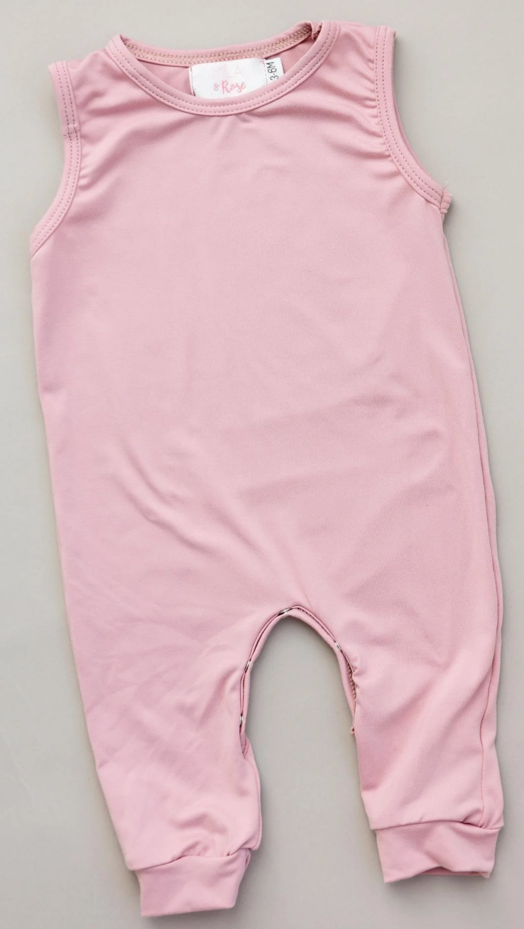 Mila & Rose Vintage Blush Tank One-Piece Jogger