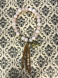 Pink Arrowhead Tassel Bracelet