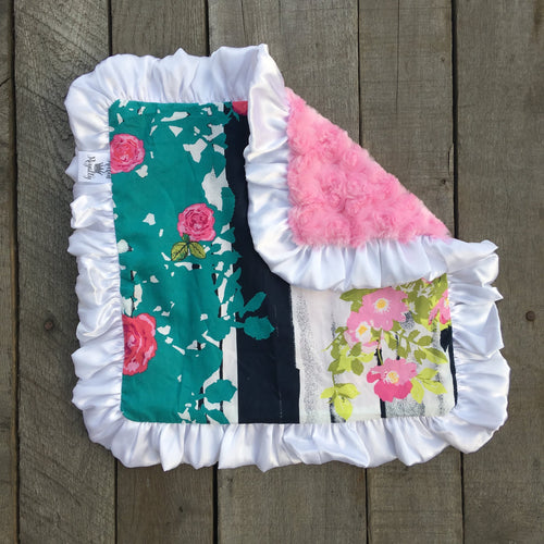 Harper Satin Ruffle Blanket