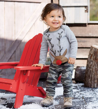 Mud Pie Camo Reindeer 2 piece set