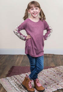 Girls Orchid Lace Top