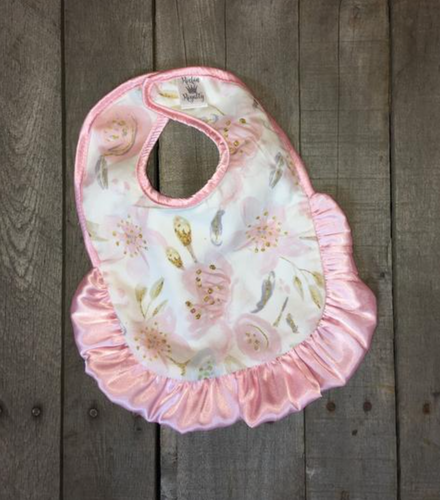 Braelynn's Sweet Blossom Ruffle Bib