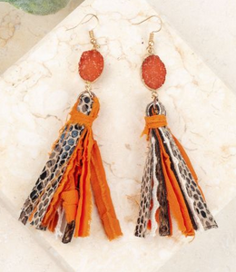 Changing Leaves Druzy Earrings
