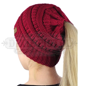 Messy Bun Beanie- 2 colors left!