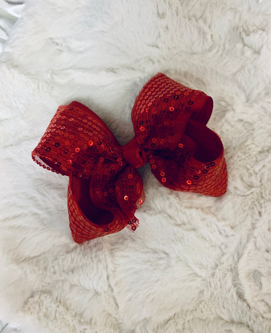 Red Sequin Bow