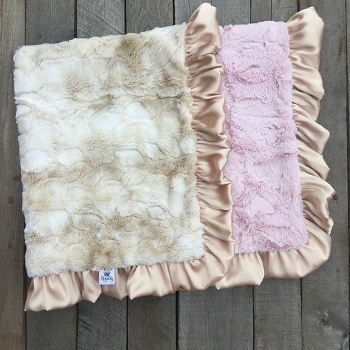 Emma Satin Ruffle Blanket